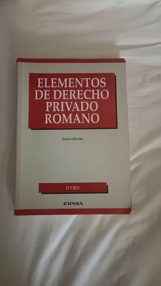 Elementos de Derecho Privado Romano