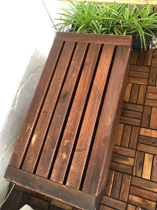 Baúl madera exterior Ikea