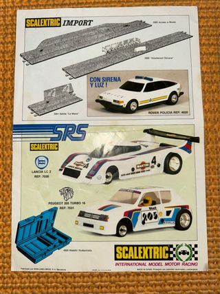 Scalextric Novedades 1984