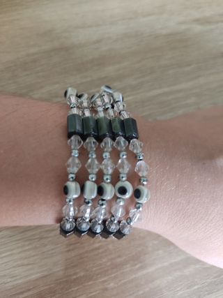 Pulsera- collar Magnética | Negro y Blanco