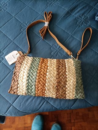 Bolso rafia - Marrón Beige