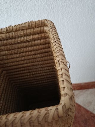 Cesto mimbre Zara Home beige