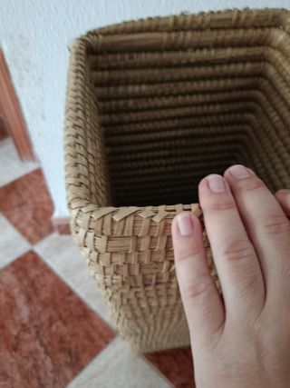 Cesto mimbre Zara Home beige