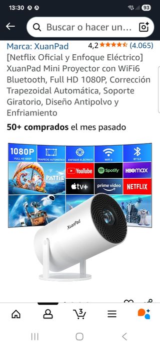 MiniProyector XuanPad 1080P