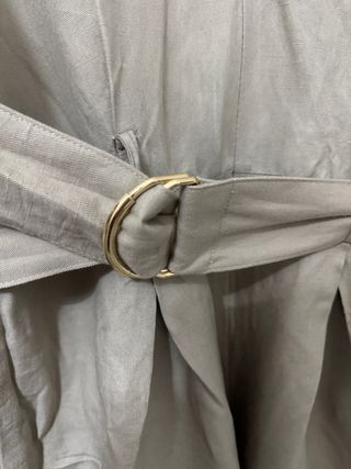 Mono Zara lino beige talla XS