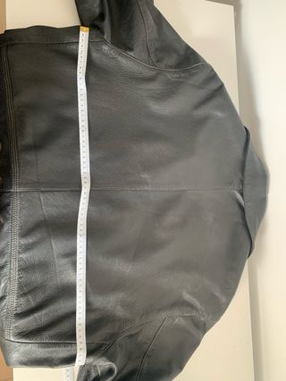 Blazer cuero negro vintage