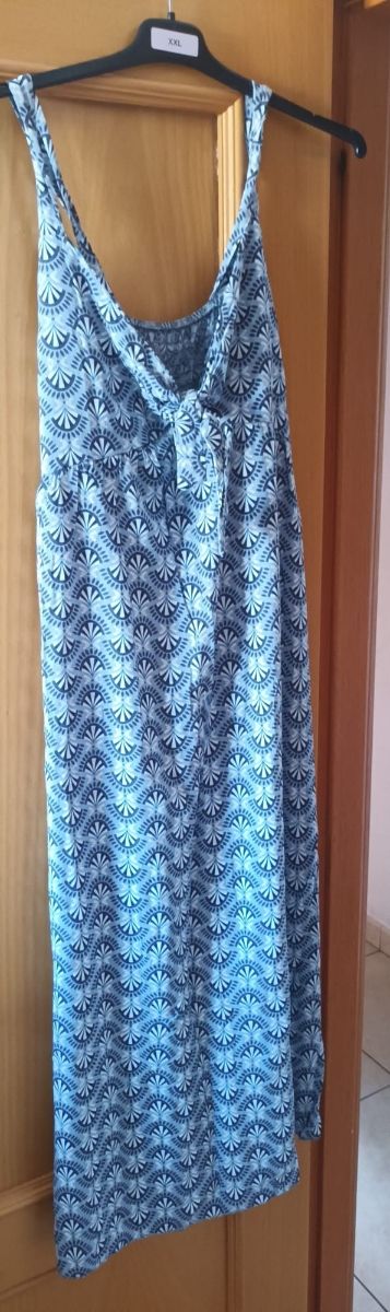 Vestido azul XXL - estampado