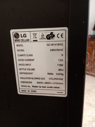 Vinoteca LG - Conservadora de vinos