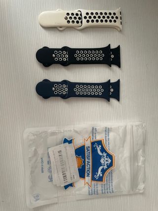 Correas Apple Watch: Azul y Blanco