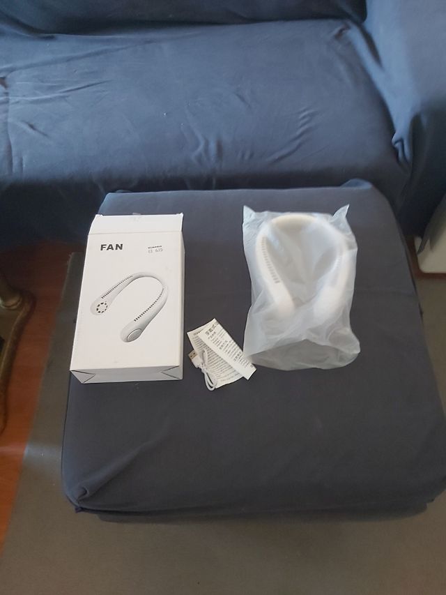 Ventilador cuello 3 niveles blanco