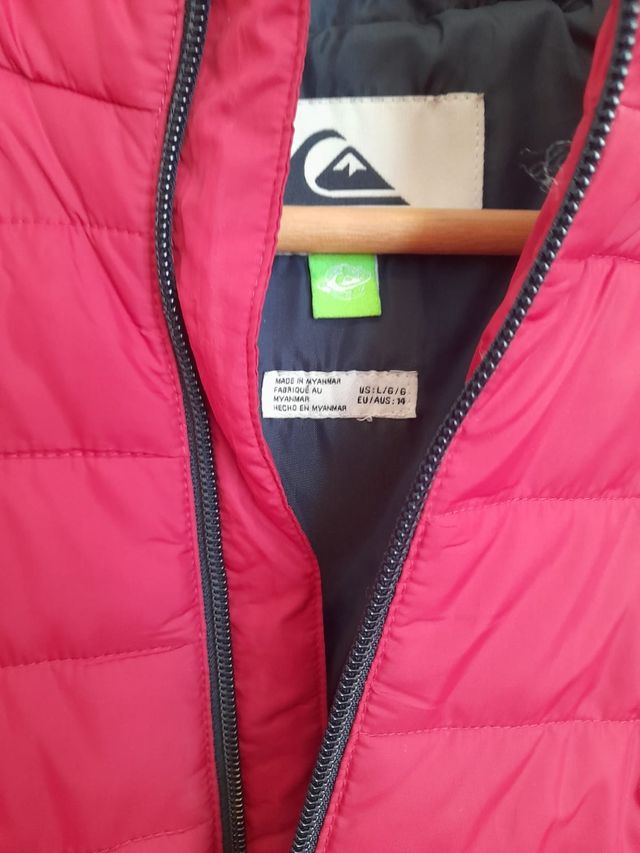 Cazadora Quiksilver roja niño 14 años
