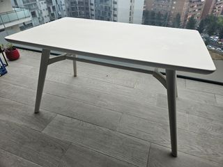 Mesa jardín Sklum Scand beige tapioca 134×78 cm