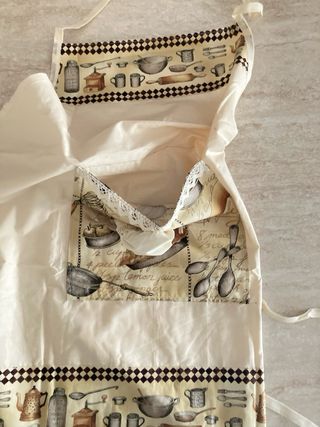 Set grembiuli cucina beige - Cotone