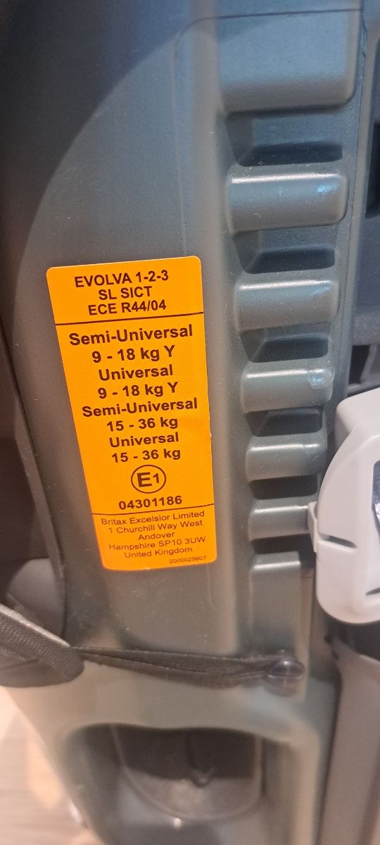 2 sillas Britax Römer Evolva 1-2-3 SL Sict