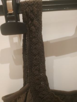 Vestito marrone - spalline in pizzo