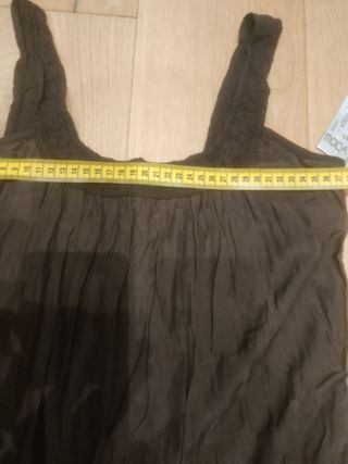 Vestito marrone - spalline in pizzo