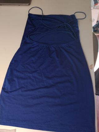 Vestido corto azul