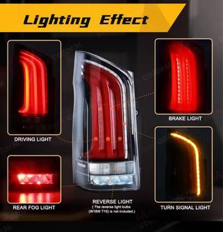 Pilotos traseros led Mercedes Clase V modelo 2023 