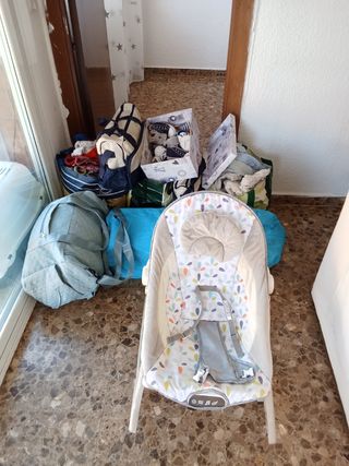 Ropa bebé usada + parque cuna+ maca bebé 