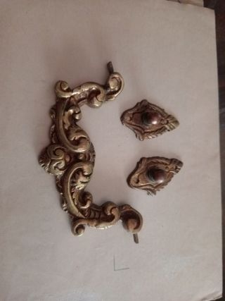 Tirador bronce antiguo