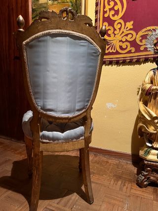 Silla Isabelina Dorada siglo XIX