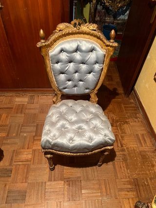 Silla Isabelina Dorada siglo XIX