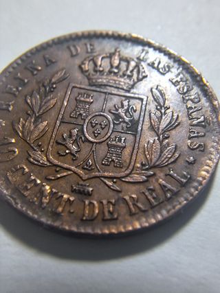 Moneda 10 Céntimos de Real Isabel II 1862 EBC