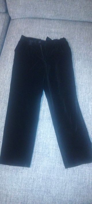 Pantalones terciopelo negro 8 u 10 años