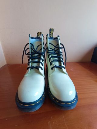 Botas Dr Martens Amarillas Charol