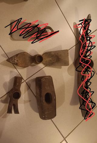 Juego herramientas para poner mangos