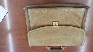 Borsa vintage marrone chiaro