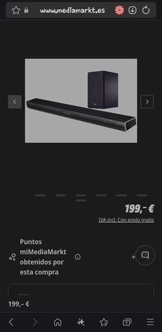 Barra sonido LG SJ4 - Negra