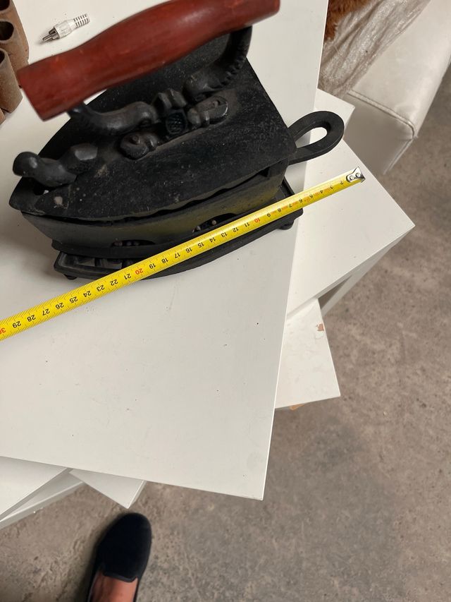 Plancha vintage de carbón