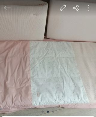 Cuna convertible cama, colchón y complementos
