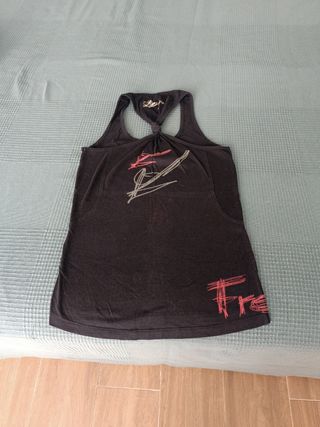 Camiseta Desigual negra tirantes cruzados