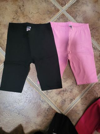 2 Mallas niña - Rosa y Negra