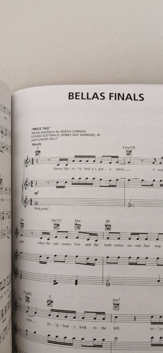 Pitch Perfect (Partitura para piano voz y guitarra