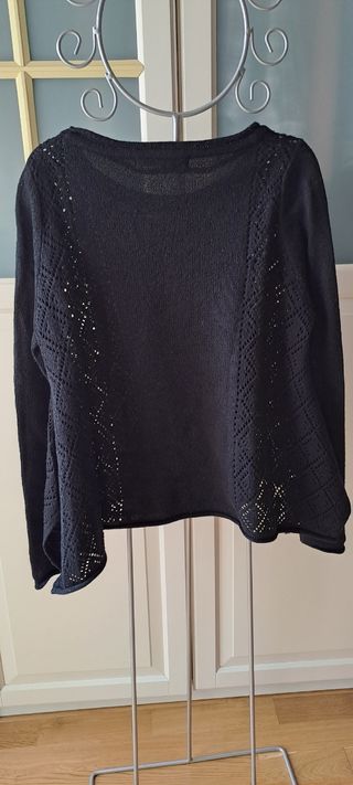 Jersey negro de punto