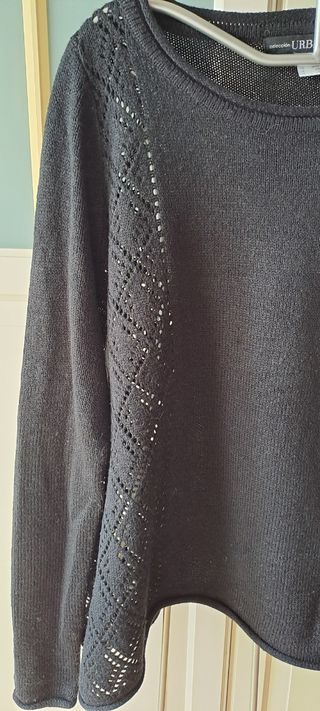 Jersey negro de punto