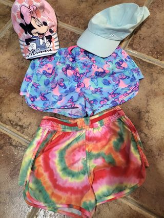 Shorts niña: Minnie y tie-dye talla 7/8