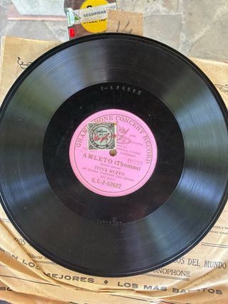 discos de gramófono 25 y 30 cm ópera y clásica 