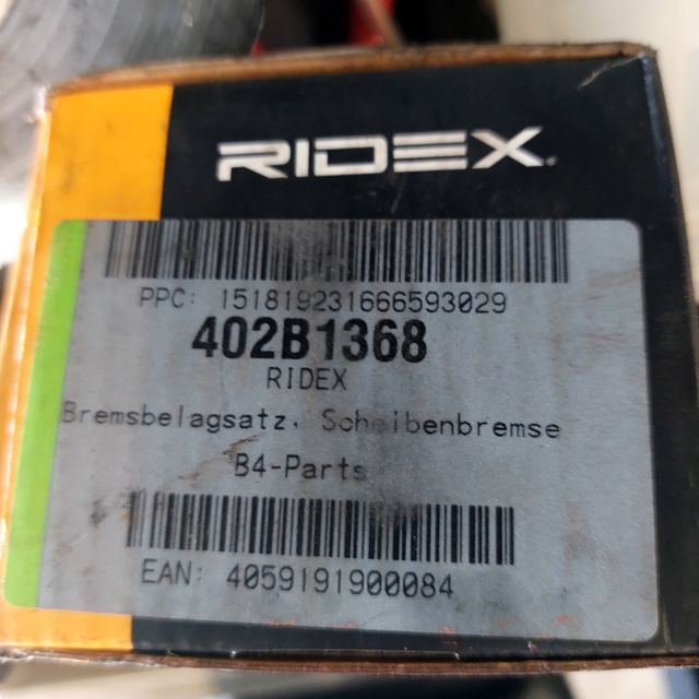 Pastillas freno RIDEX 402B1368
Traseras opel