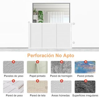 Puerta seguridad bebé extensible 0-150cm