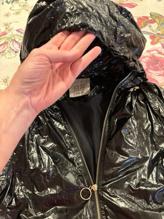 Impermeabile giubbino donna nero M Yes Zee