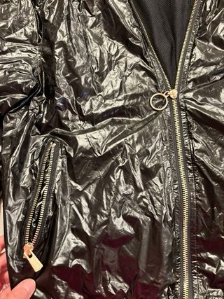 Impermeabile giubbino donna nero M Yes Zee