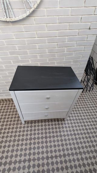 Cajonera 3 cajones - Blanco/Negro