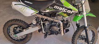Moto de Motocross Malcor 125cc verde
