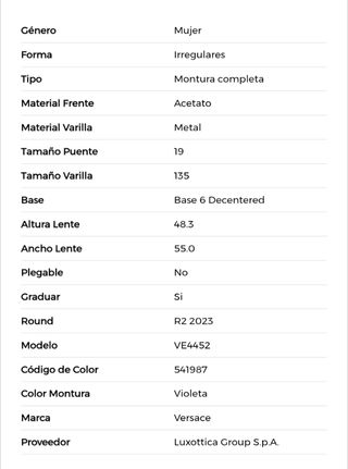 Gafas Versace Violeta VE4452
