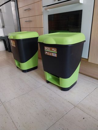 2 Cubos Basura Eco Pedal 2x12L