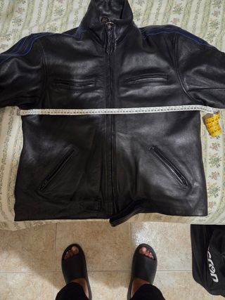 Giacca pelle moto vintage
